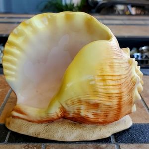 Franklin Mint 1986 Porcelain Little Mermaid Shell Tea Light Holder Maggie Murphy